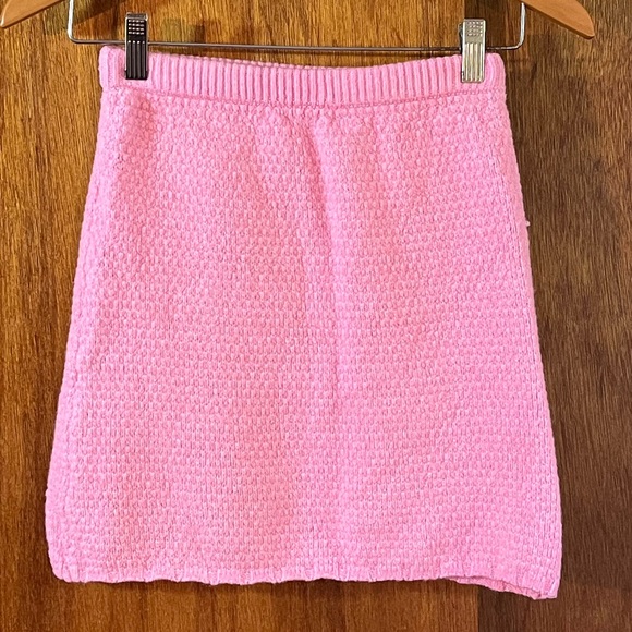 Free People Dresses & Skirts - FREE PEOPLE Pink Knit Mini Skirt Sz XS